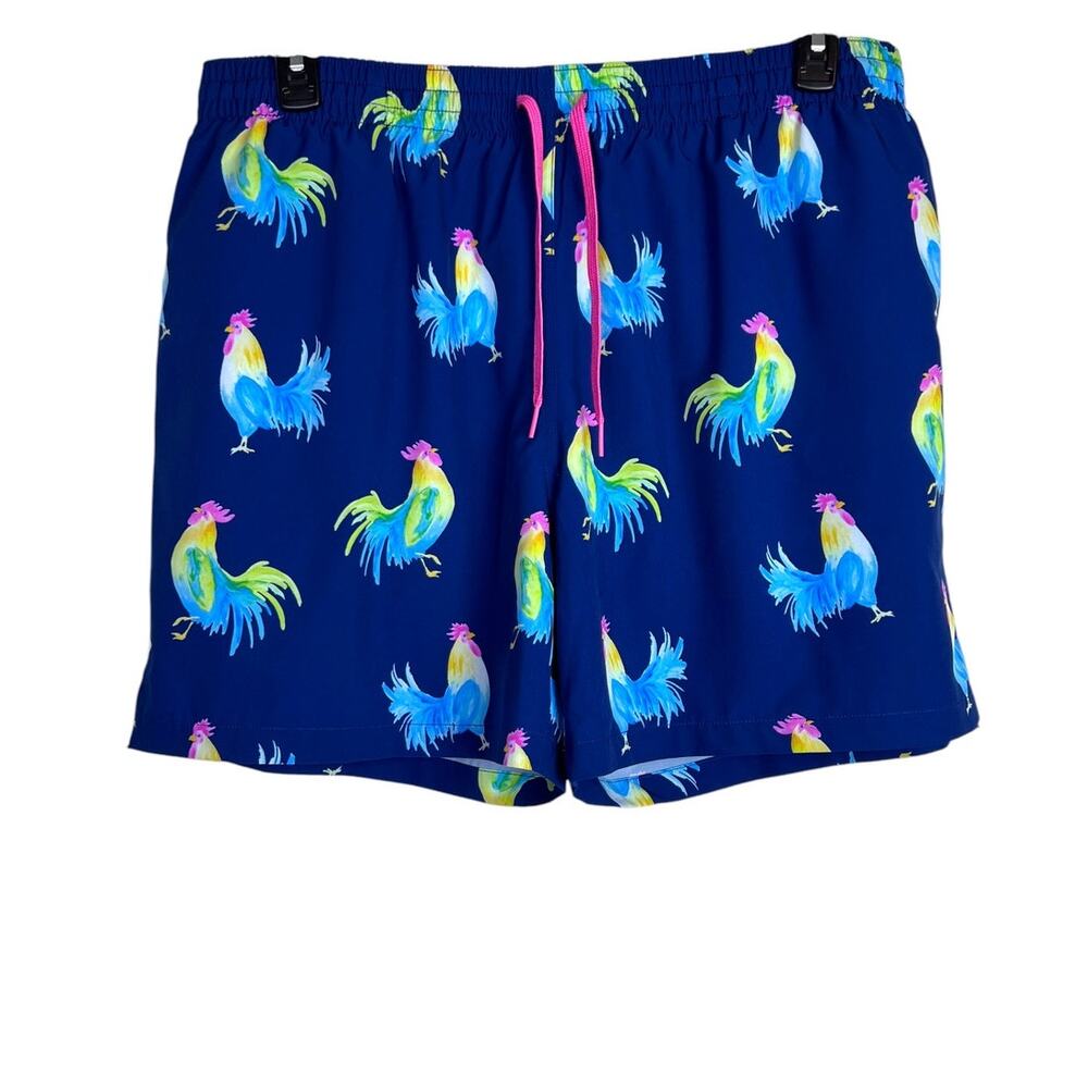 Chubbies The Fowl Plays Mens Classic Swim Trunks 5.5" Inseam in Navy Blue XXL - Picture 2 of 9
